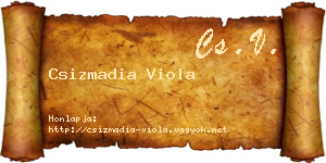 Csizmadia Viola névjegykártya